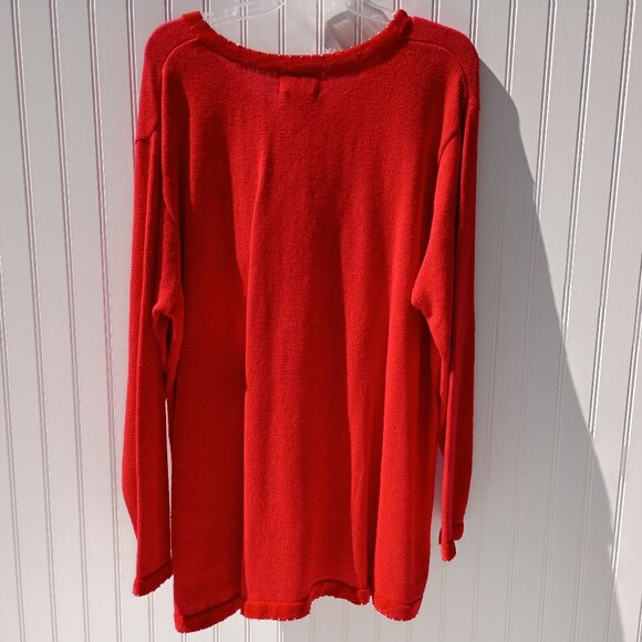 THE QUACKER FACTORY Sweater Womens 1X Red Patriotic Christmas American Flag NWT - Picture 8 of 15